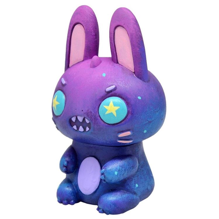 Dino Bunny Red Purple by Jeremiah Ketner