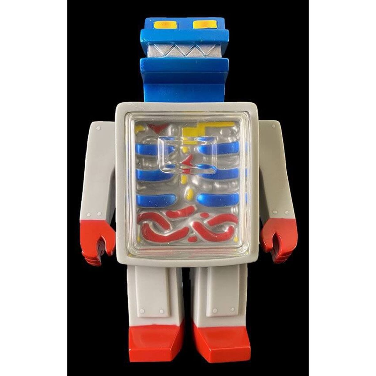 Dino Byte Wind Up Red White Blue