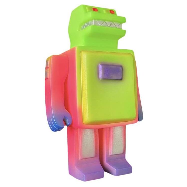 Dino Bytes Neon GID Vapor Wave by Joseph Harmon