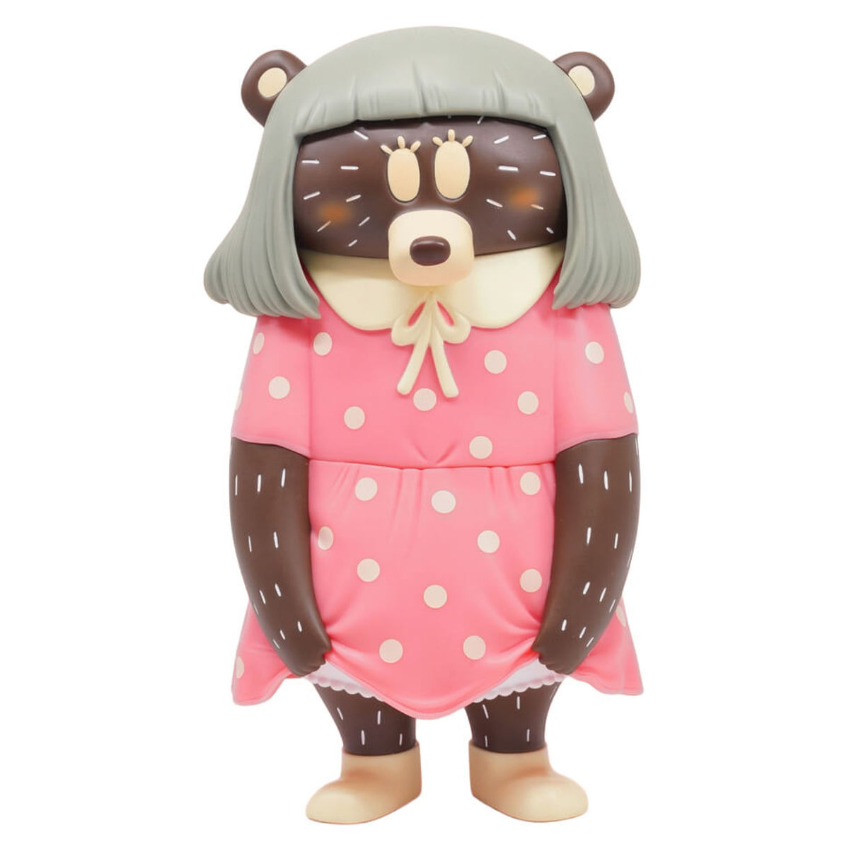 Don't Look Bear Pink Dress