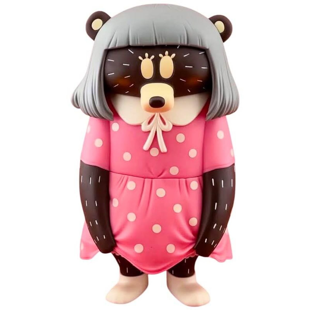 Don't Look Bear Pink Dress