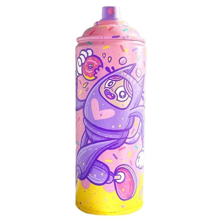 Donut Cat Spray Can by Ejits