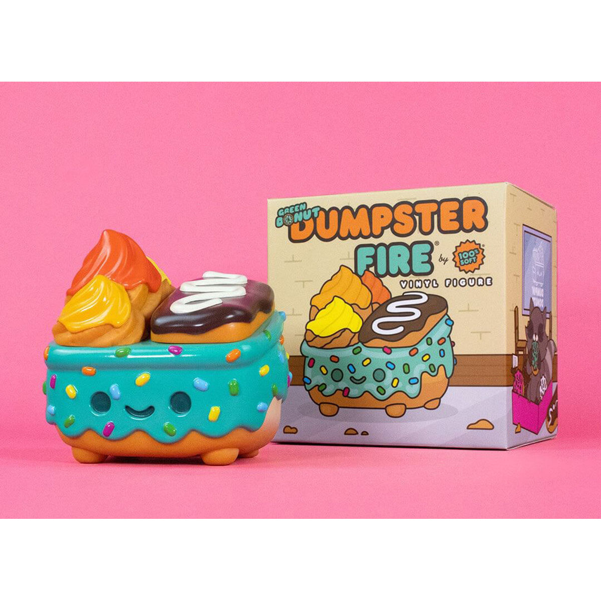 Donut Dumpster Fire Green