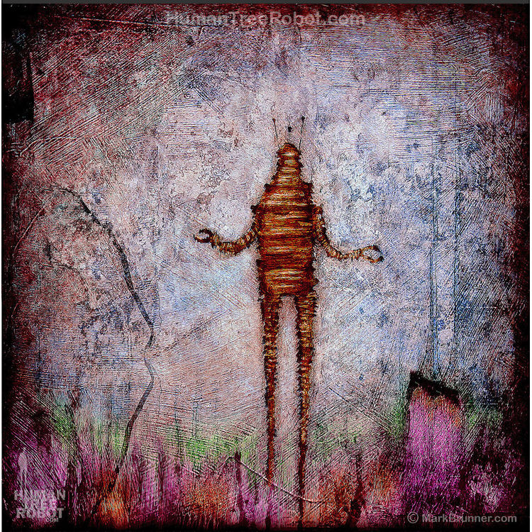 Drip Landscape, Robot C by HumanTreeRobot