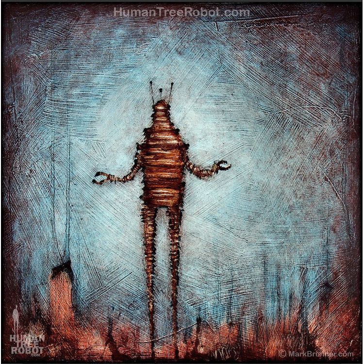 Drip Landscape, Robot C 1 by HumanTreeRobot