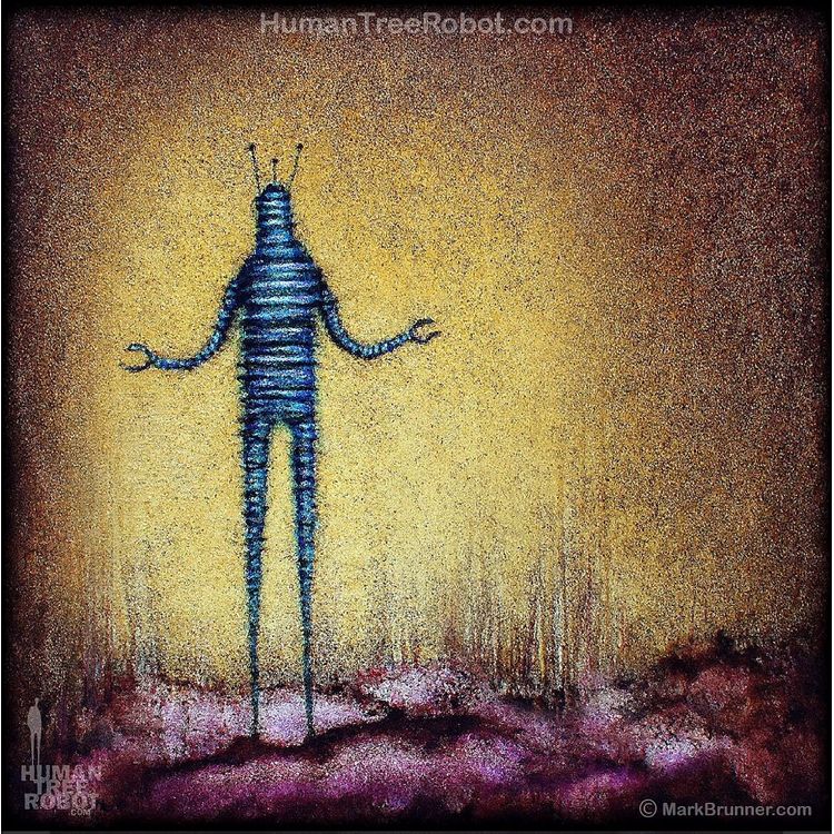 Drip Landscape, Robot C 5 by HumanTreeRobot