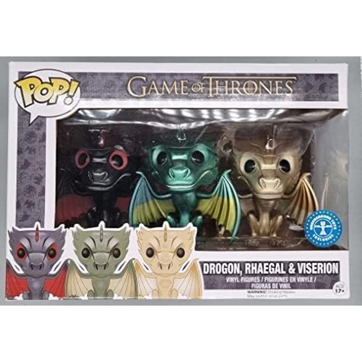 Drogon, Rhaegal, & Viserion: Game of Thrones  [16, 20, 22]