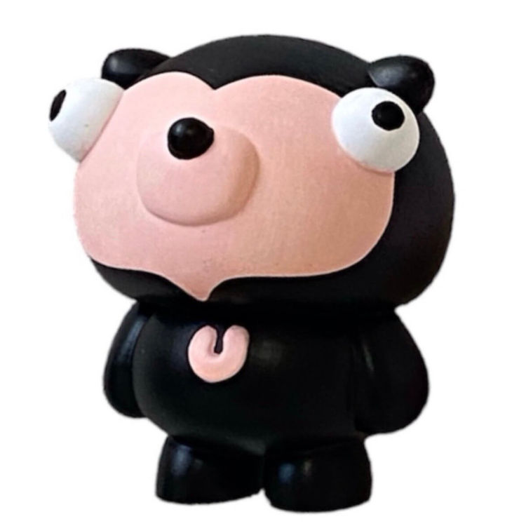 Dudu (Pastel Orange & Black) by Drawdelow