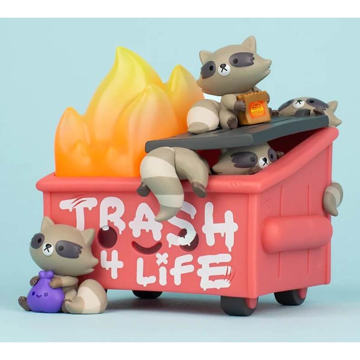 Dumpster Fire Trash Pandas