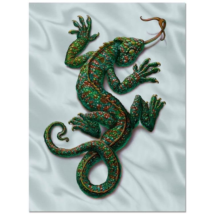 Emerald Chroma Lizardo Holographic  Foil by N.C. Winters