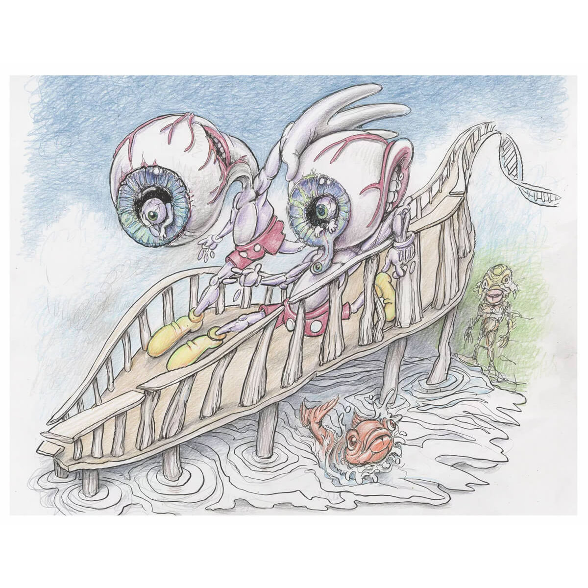 Eyeball DNA Dock (Drawing)