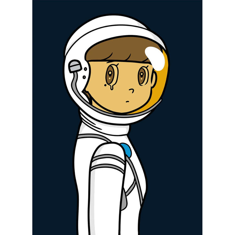 Eyewater ver. Space Suit (white 2 ) by Yuya Hashizume
