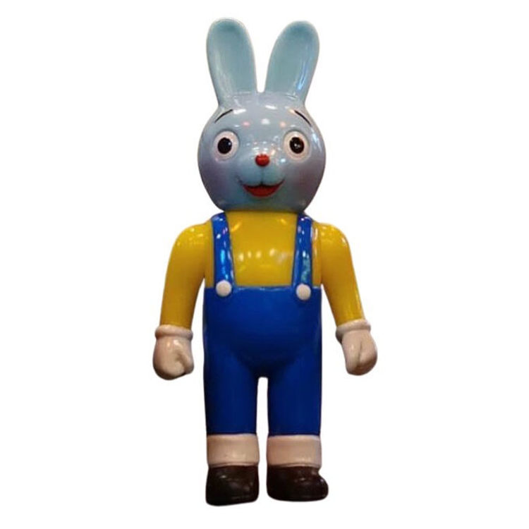 Factory Worker Blue Leather Rabbit by Pointless Island