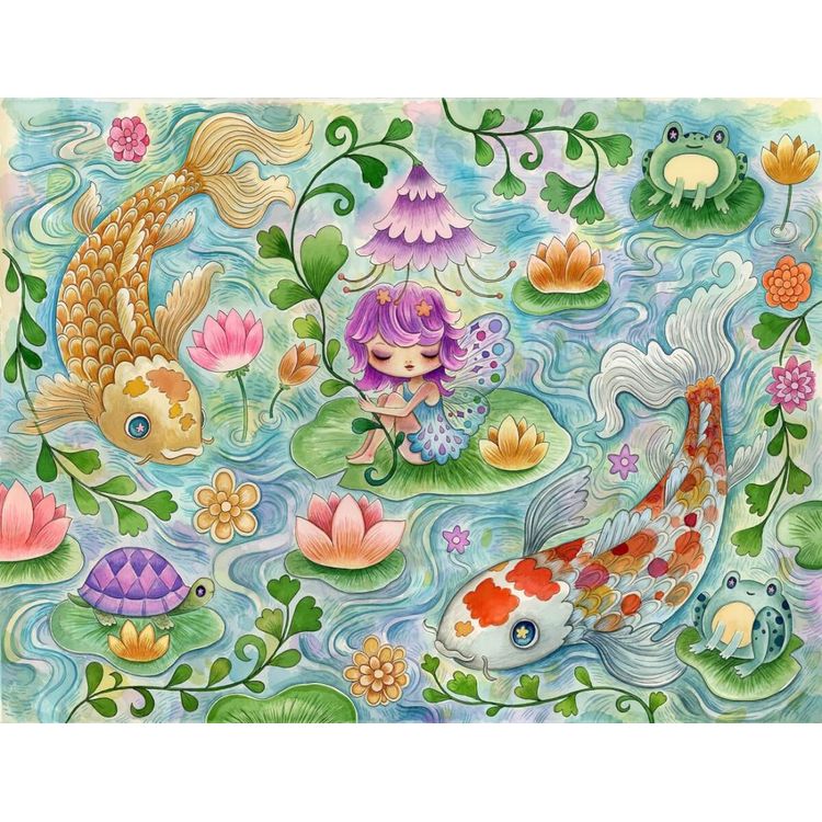 Fairy Koi Pond by Jeremiah Ketner