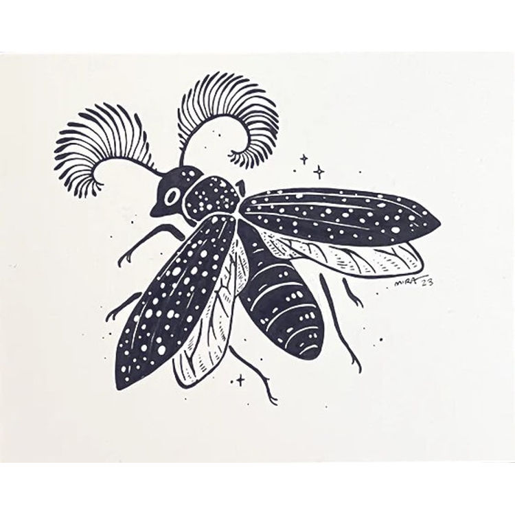 Feather Hornet Beetle by Faunwood (Miranda Zimmerman)