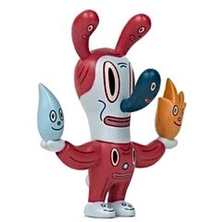 Fire-Water Bunny - All Seeing by Gary Baseman