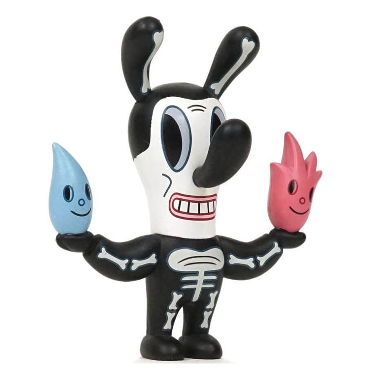 Fire-Water Bunny - Bones by Gary Baseman