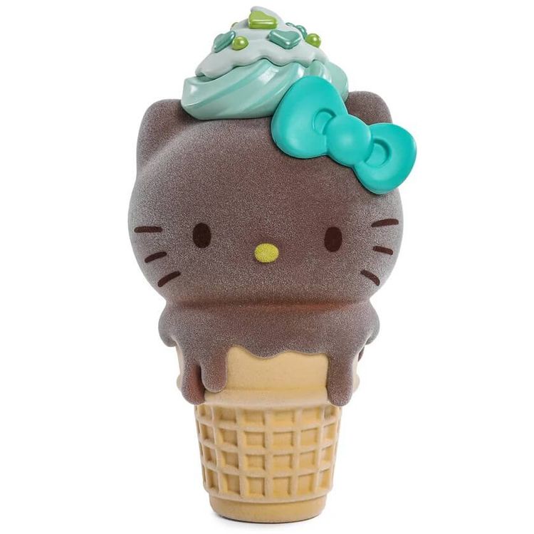 Flocked Chocolate Hello Kitty Ice Cream Cone by Sanrio