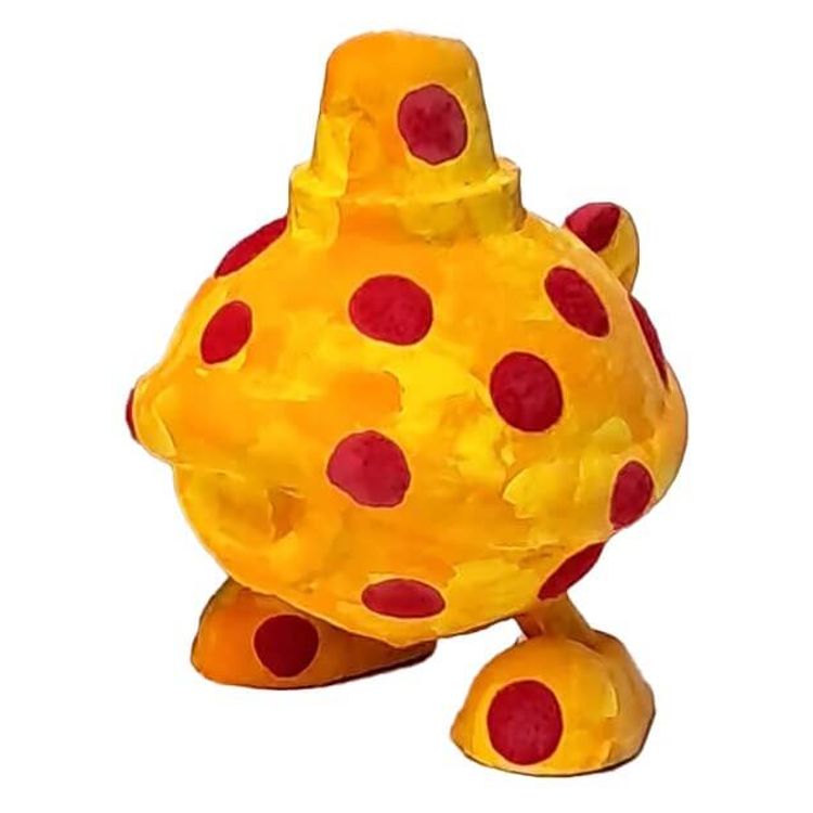 Flocked Pepperoni Pizza Turtlecaps Micro by Turtle Caps