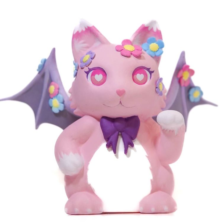 Flower Fever Catbat by Rinicake