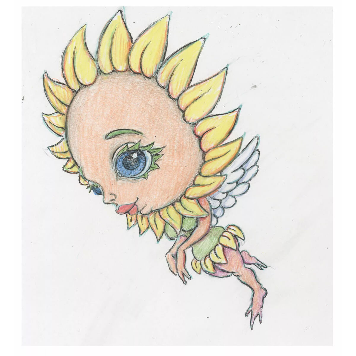 Flower Girl (Drawing)