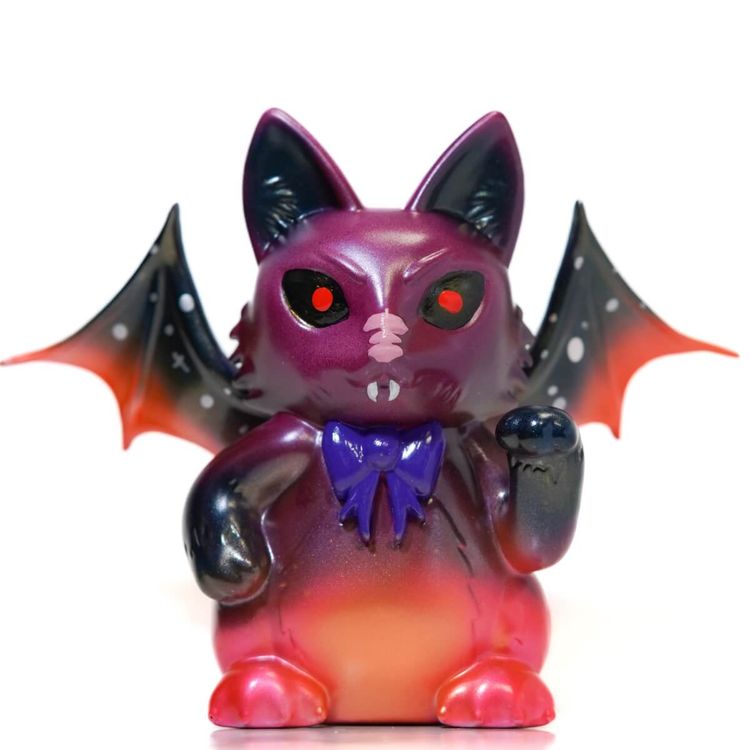 Fluffy Galaxy Vampire Catbat by Max Nagata