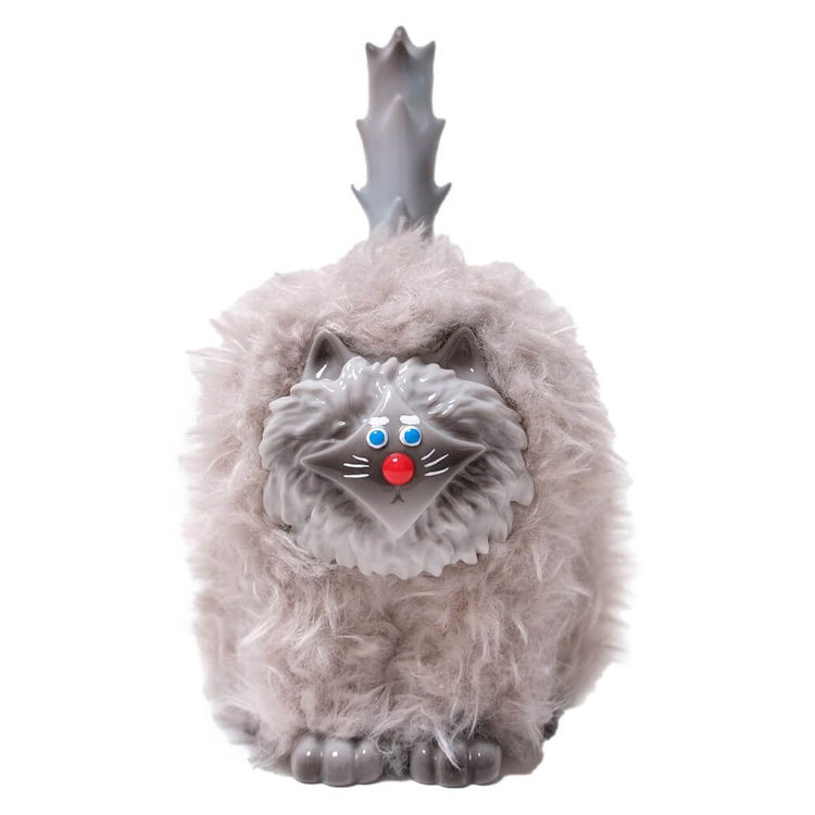 Furry Mermer No.4 Black & White & Gray by Mermertoys (Cao Xi)