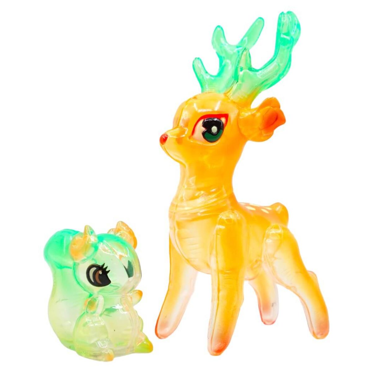 Forest Friends Deer & Squirrel Clear Orange