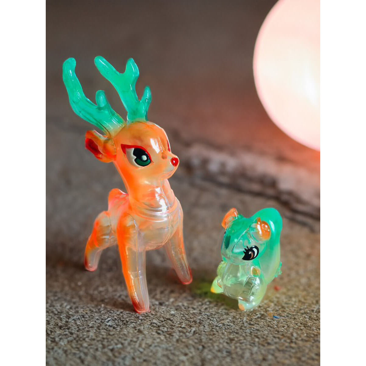 Forest Friends Deer & Squirrel Clear Orange