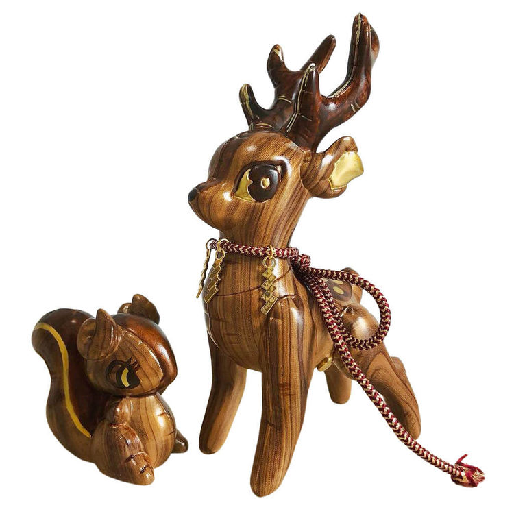 Deer & Squirrel Sacred Wood : Forest Friends by Genkosha