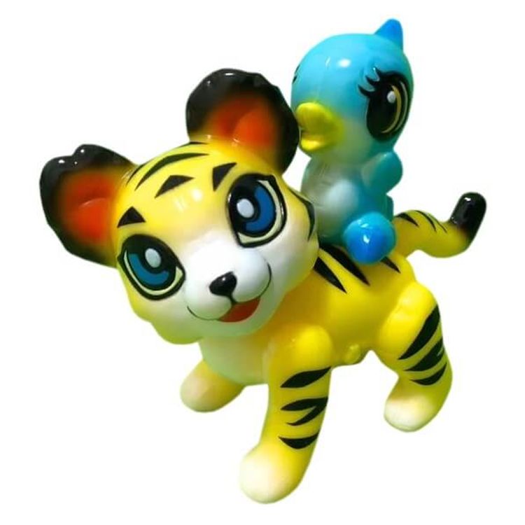 Yellow Tiger & Birdie : Forest Friends by Genkosha