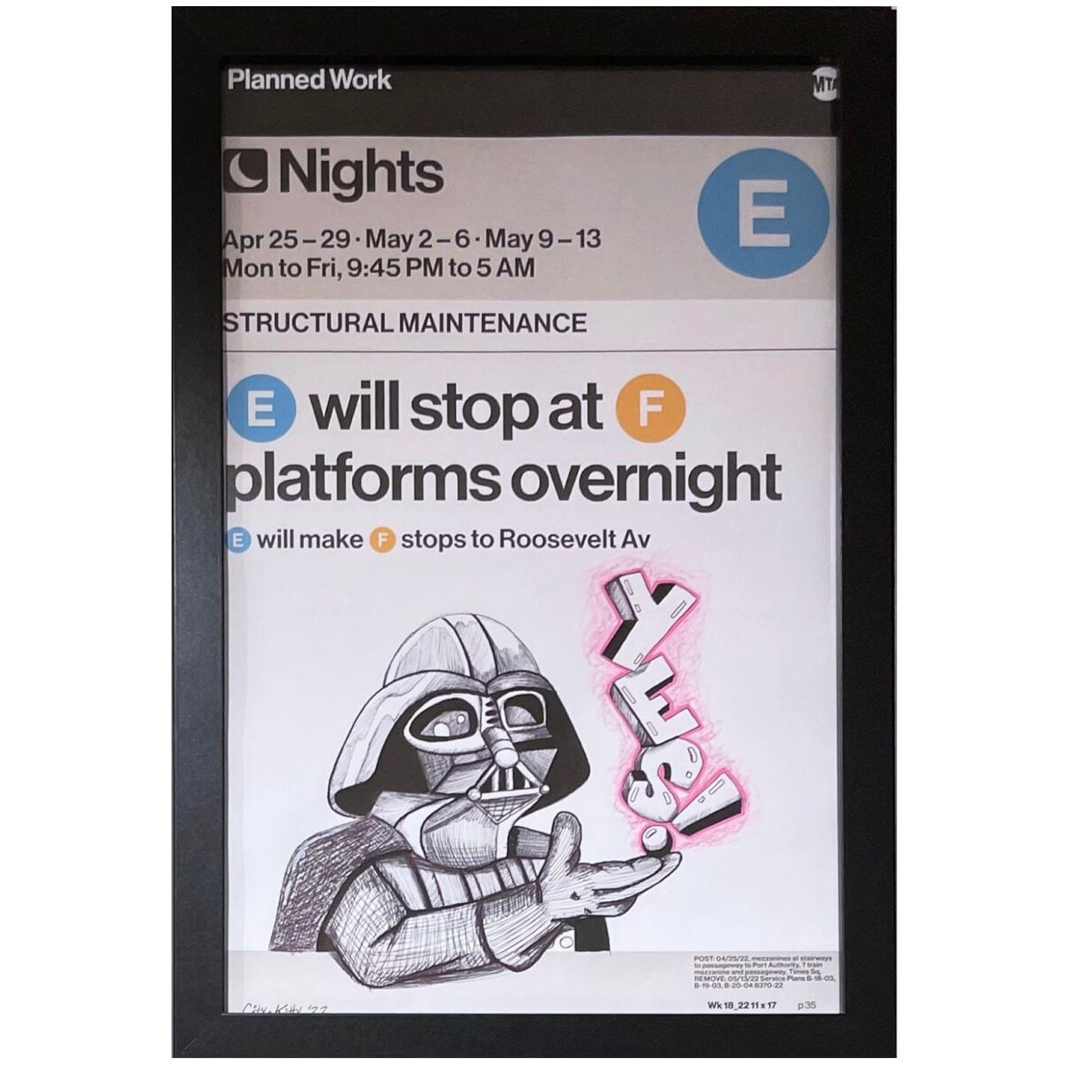 Four Years (Darth Vader) NYC