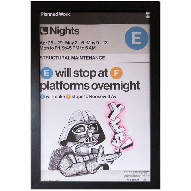 Four Years (Darth Vader) NYC by City Kitty Street