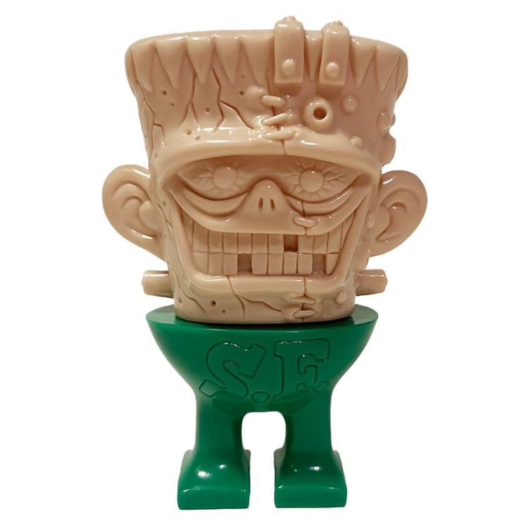 Franken Crack Beige Green by Knuckle (Little Chop Design)