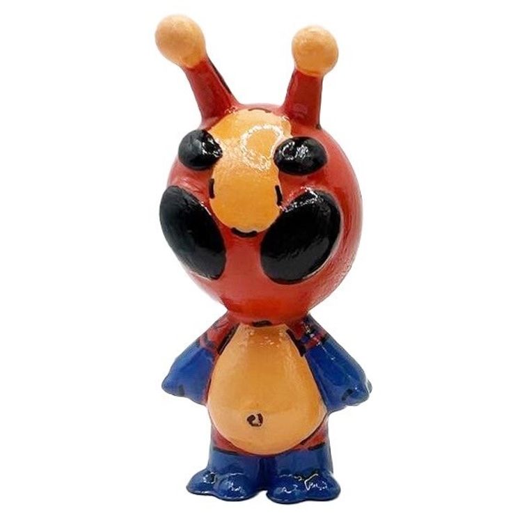 GID Blip Orange Red Blue by Tiffany Cales