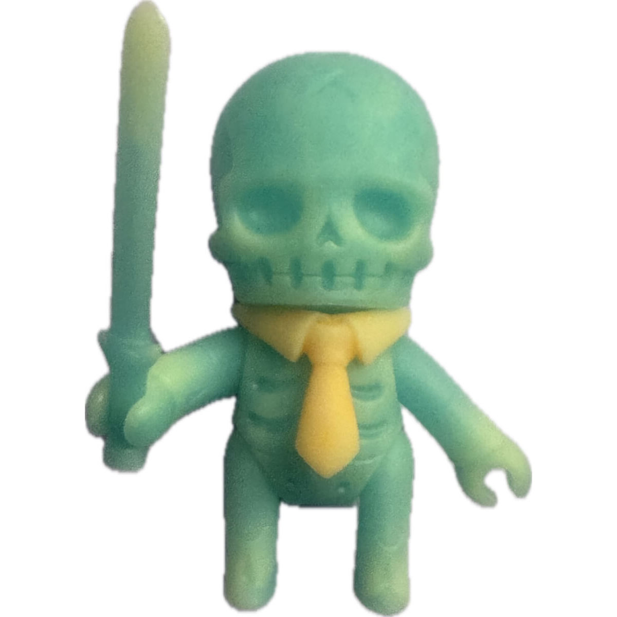 GITD Blue & White Marbled Gaikochu Swordsman