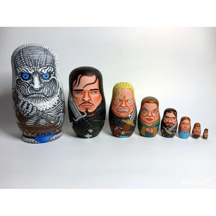 Game of Thrones Ice Nesting Dolls by Andy Stattmiller