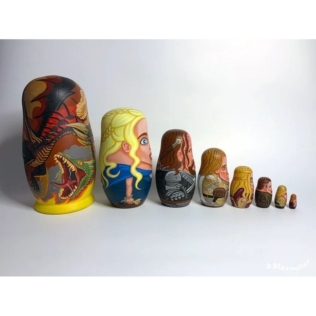 Game of Thrones Fire Nesting Dolls