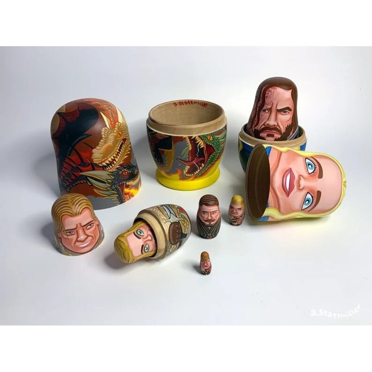 Game of Thrones Fire Nesting Dolls