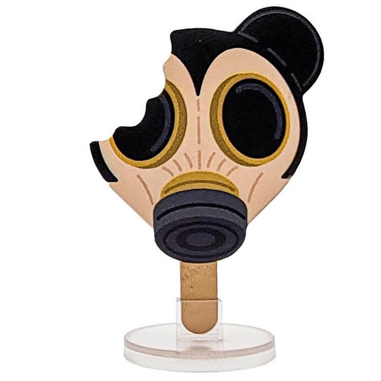 Gas Mask Mouse Frozen Culture by Ron English