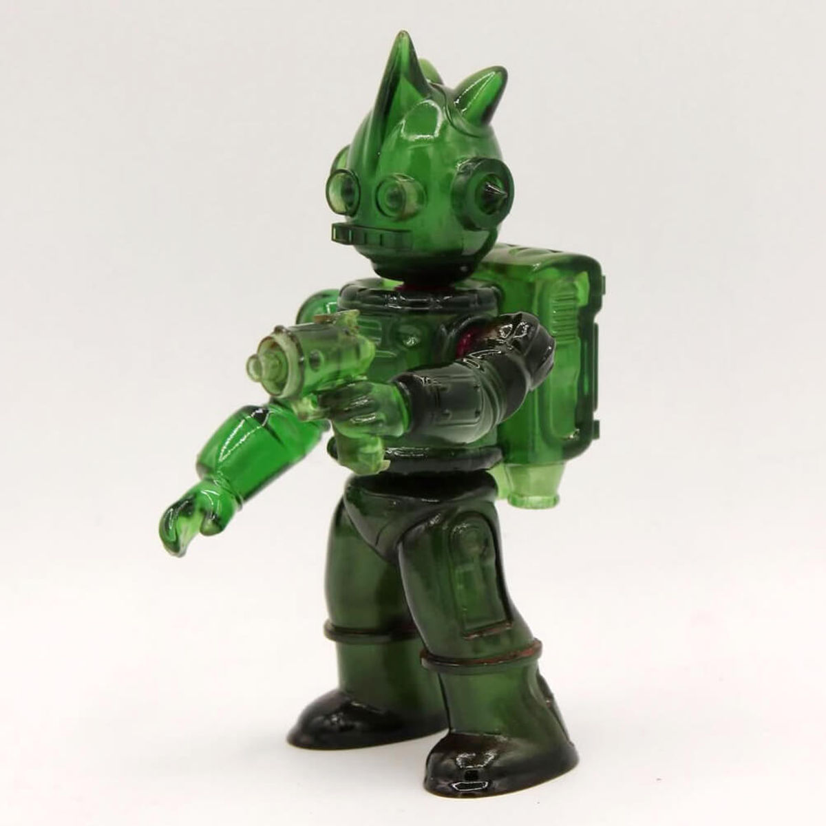 Gato Roboto Dark Translucent Green with Purple Mica