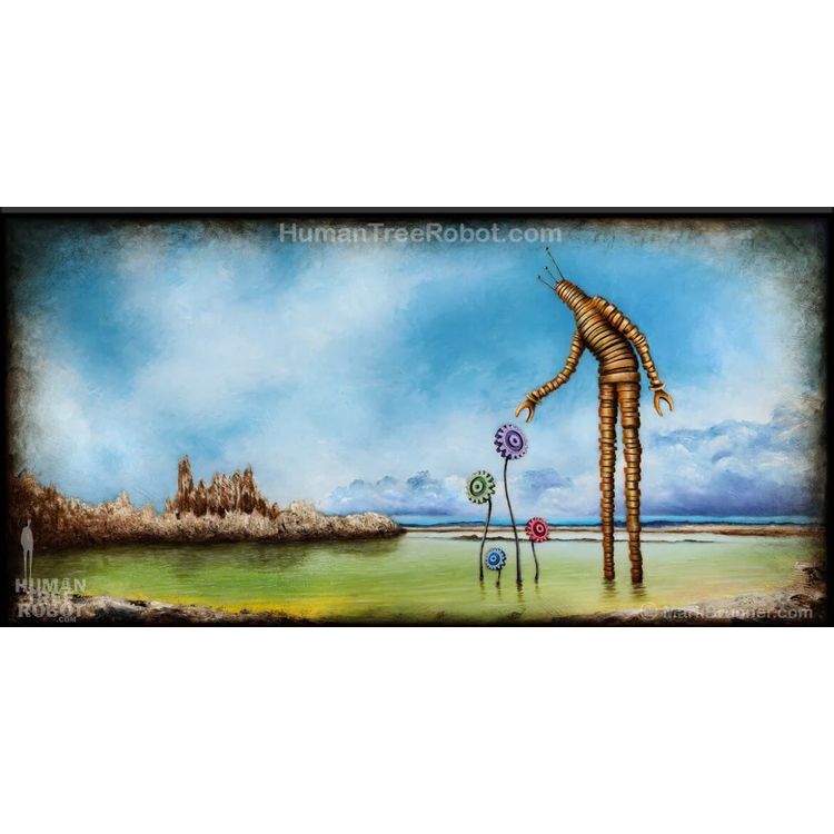 Gear Flower Lake by HumanTreeRobot