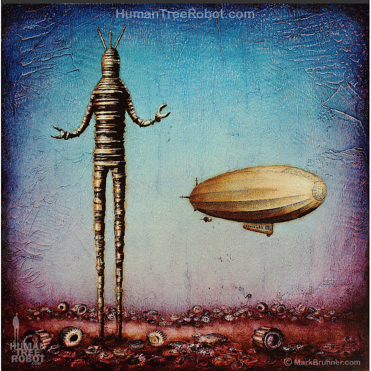 Gears Landscape Robot C Future, Blue by HumanTreeRobot