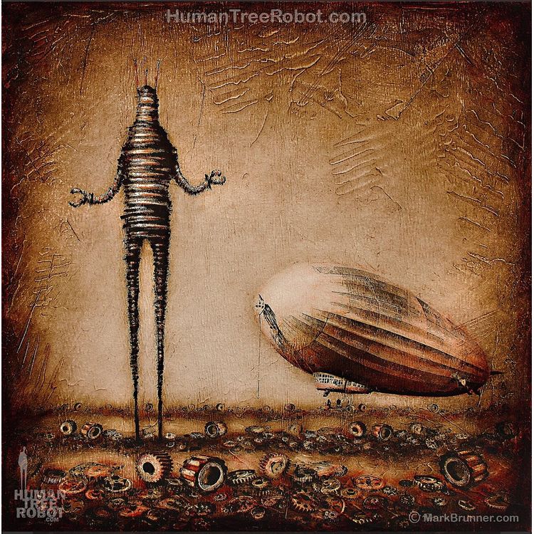 Gears Landscape Robot C Future, Brown by HumanTreeRobot