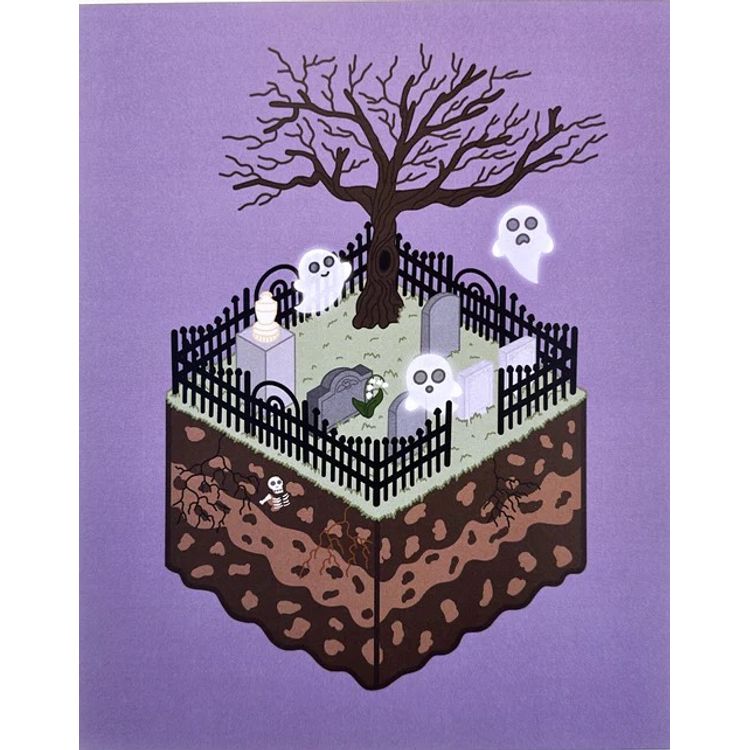 Ghostly Graveyard by Kitty with a Cupcake