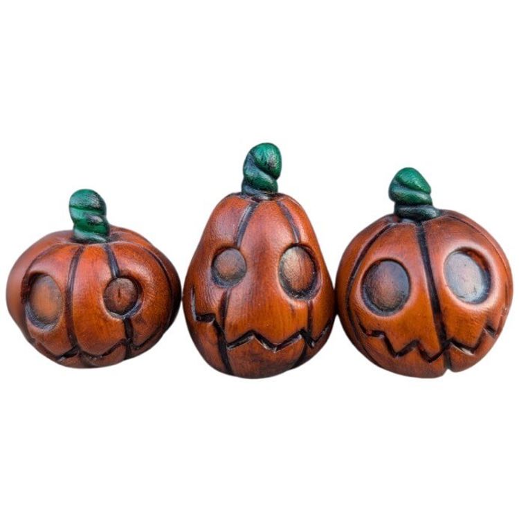 Ghoulish Gourds - set of 3 by Leftover Toys (Johnny Dean)