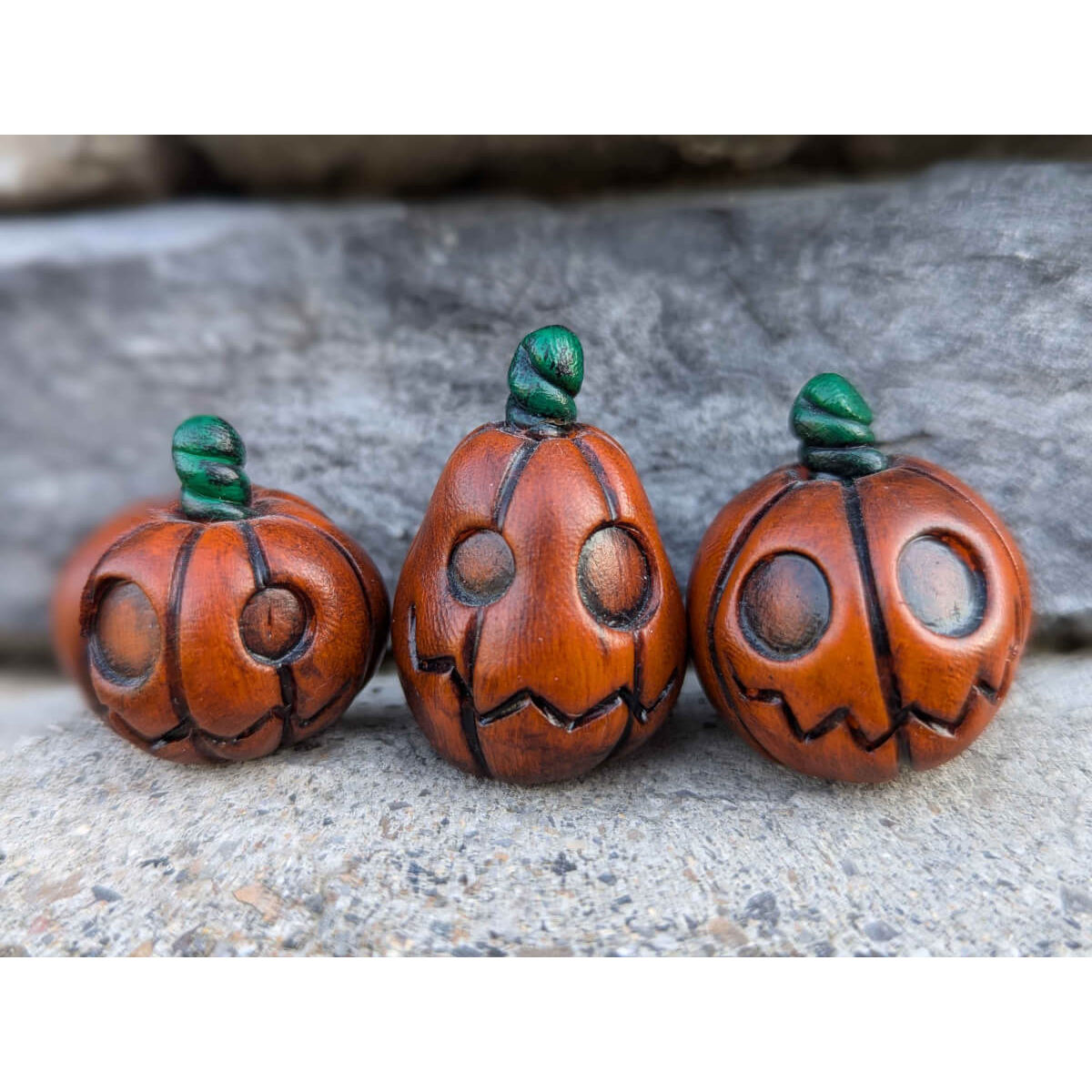 Ghoulish Gourds - set of 3