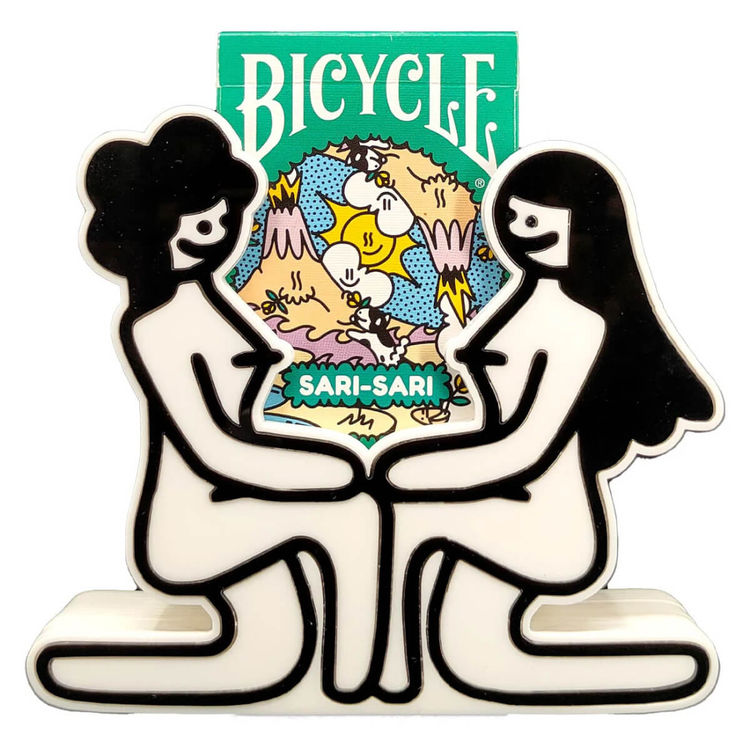 Girls Holding a Deck by Yok Joaquin