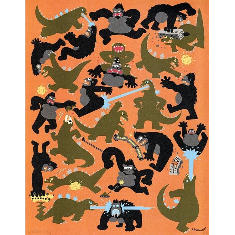 Godzilla vs. King Kong by Andy Stattmiller