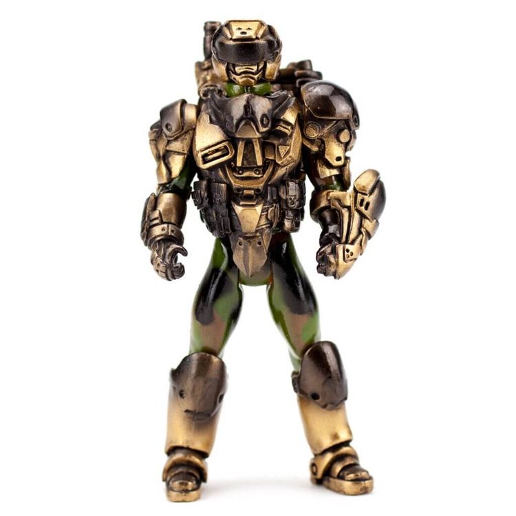 Gold Camo Vector Jump Knight by Bleeding Edges (Jeff DeSantis)